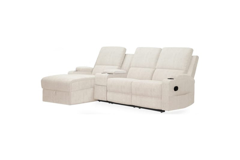 Dallas Reclinersofa 3-sæder - Hvid - Møbler - Sofaer - Recliner sofaer