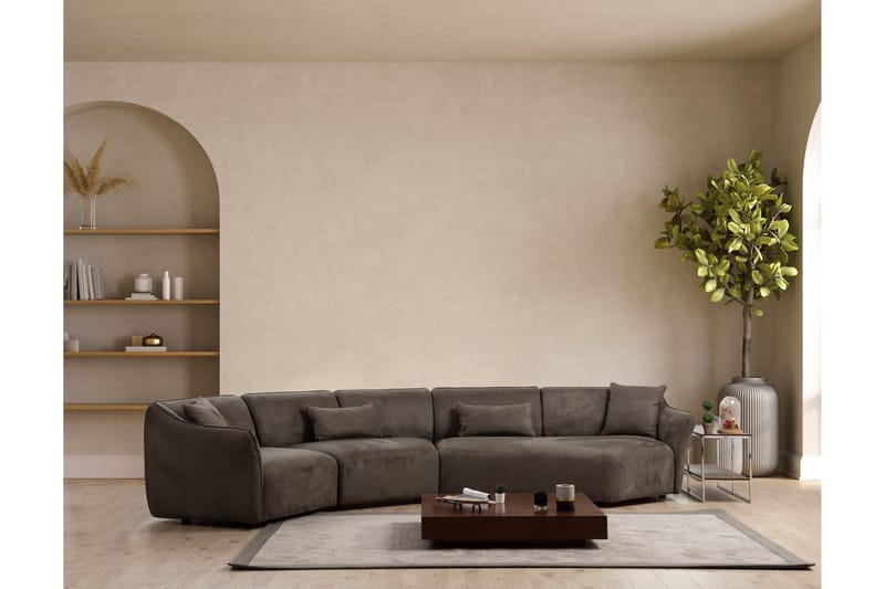 Damor Buet Sofa 5-personers - Brun - Møbler - Sofaer
