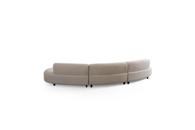 Dariya Svängd Sofa 4-sits - Creme - Møbler - Sofaer - 4 personers sofa