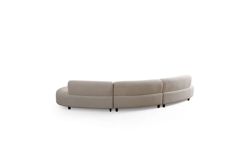 Dariya Svängd Sofa 4-sits - Creme - Møbler - Sofaer - 4 personers sofa