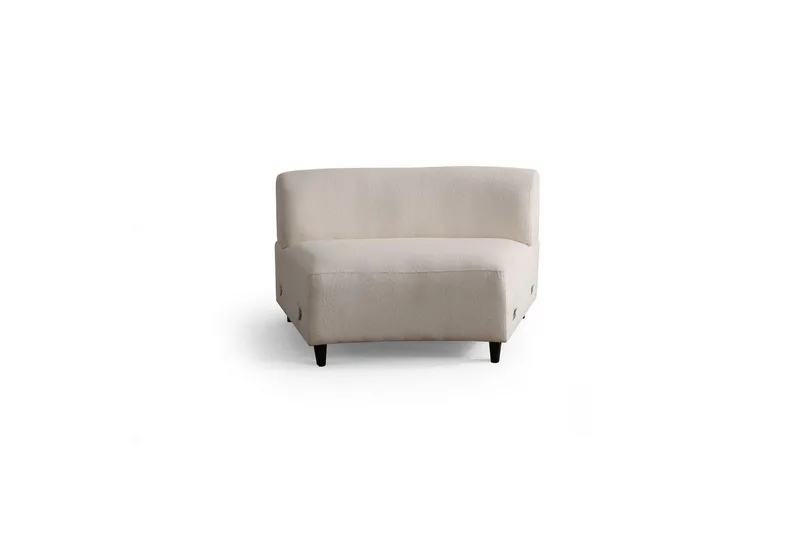 Dariya Svängd Sofa 4-sits - Creme - Møbler - Sofaer - 4 personers sofa