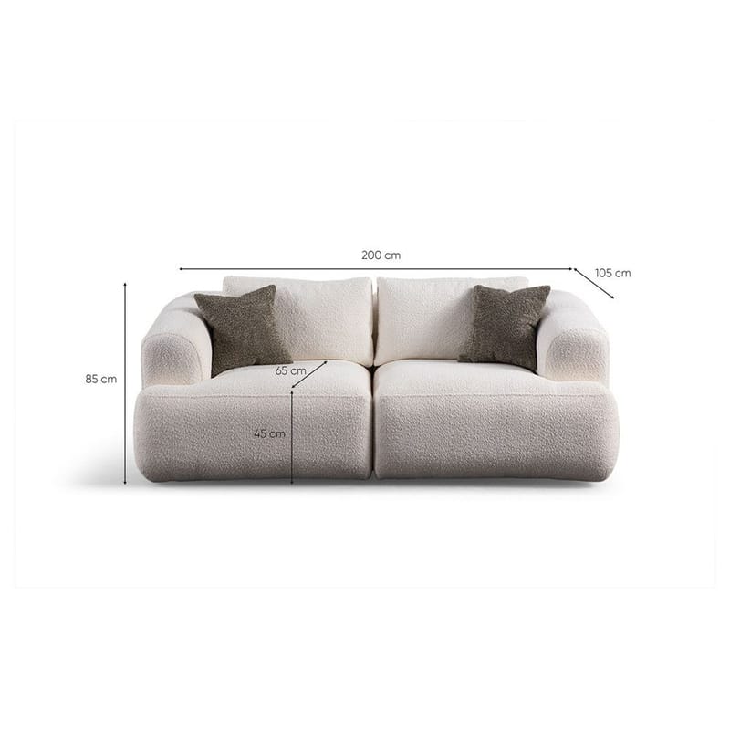 Dashwood 2-personers sofa - Hvid - Møbler - Sofaer - 2 personers sofa