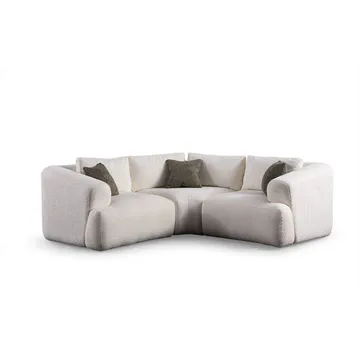 Dashwood 3-personers Hjørnesofa - Cremehvid - Møbler - Sofaer - Hjørnesofa