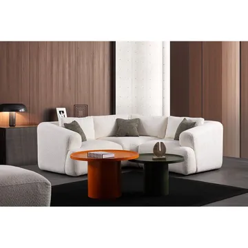 Dashwood 3-personers Hjørnesofa - Cremehvid - Møbler - Sofaer - Hjørnesofa