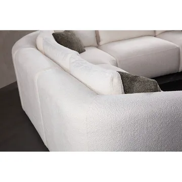Dashwood 3-personers Hjørnesofa - Cremehvid - Møbler - Sofaer - Hjørnesofa