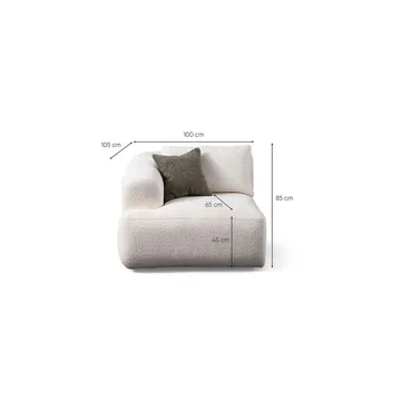 Dashwood 3-personers sofa - Hvid - Møbler - Sofaer - 3 personers sofa