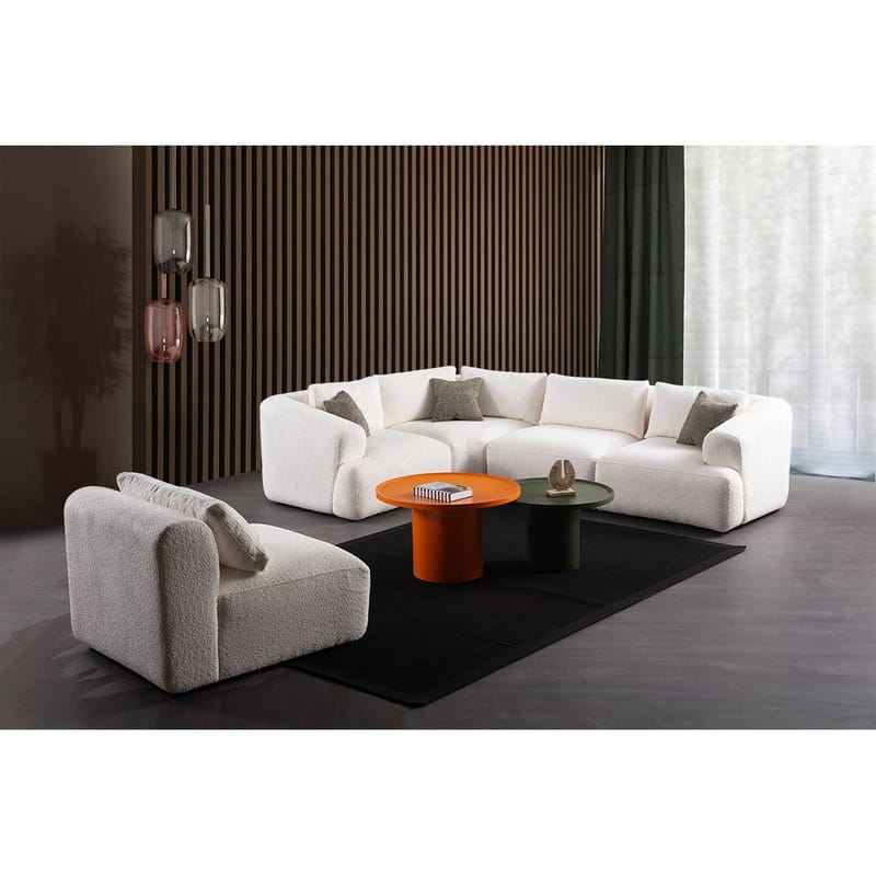 Dashwood 4-personers Hjørnesofa - Cremehvid - Møbler - Sofaer - Hjørnesofa