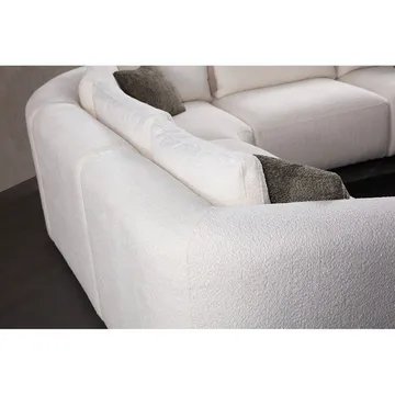 Dashwood 5-personers Hjørnesofa - Cremehvid - Møbler - Sofaer - Hjørnesofa