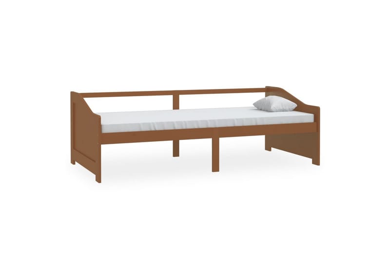 3-personers daybed 90x200 cm massivt fyrretræ gyldenbrun - Brun - Møbler - Sofaer - Daybed