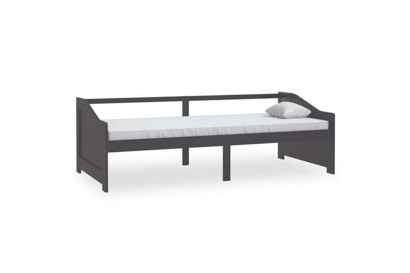 3-personers daybed 90x200 cm massivt fyrretræ mørkegrå - Grå - Daybed