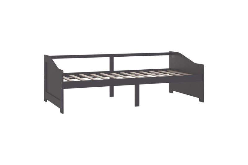 3-personers daybed 90x200 cm massivt fyrretræ mørkegrå - Grå - Møbler - Sofaer - Daybed