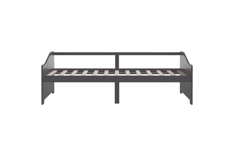 3-personers daybed 90x200 cm massivt fyrretræ mørkegrå - Grå - Møbler - Sofaer - Daybed