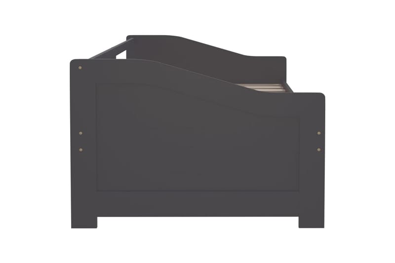 3-personers daybed 90x200 cm massivt fyrretræ mørkegrå - Grå - Møbler - Sofaer - Daybed