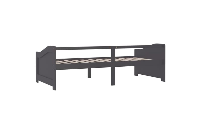 3-personers daybed 90x200 cm massivt fyrretræ mørkegrå - Grå - Møbler - Sofaer - Daybed