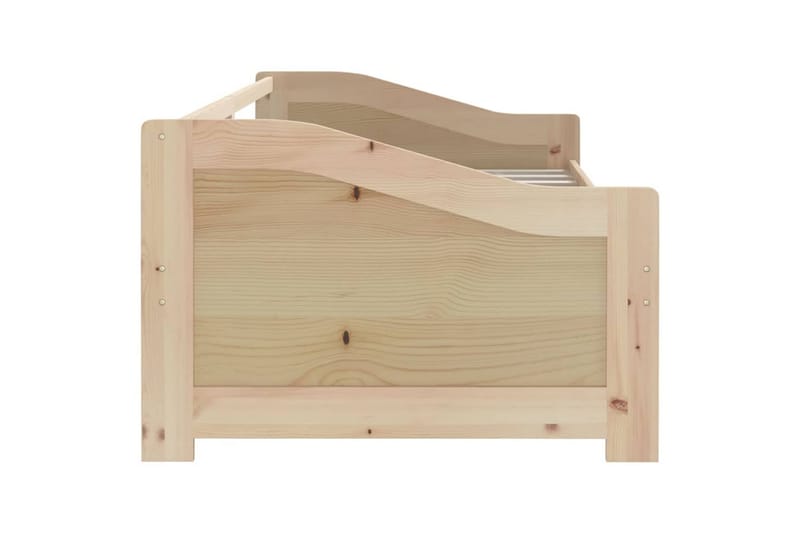3-personers daybed 90x200 cm massivt fyrretræ - Brun - Møbler - Sofaer - Daybed