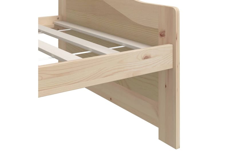 3-personers daybed 90x200 cm massivt fyrretræ - Brun - Møbler - Sofaer - Daybed