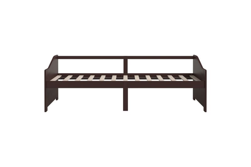 3-personers daybed 90x200 cm massivt fyrretræ mørkebrun - Brun - Møbler - Sofaer - Daybed