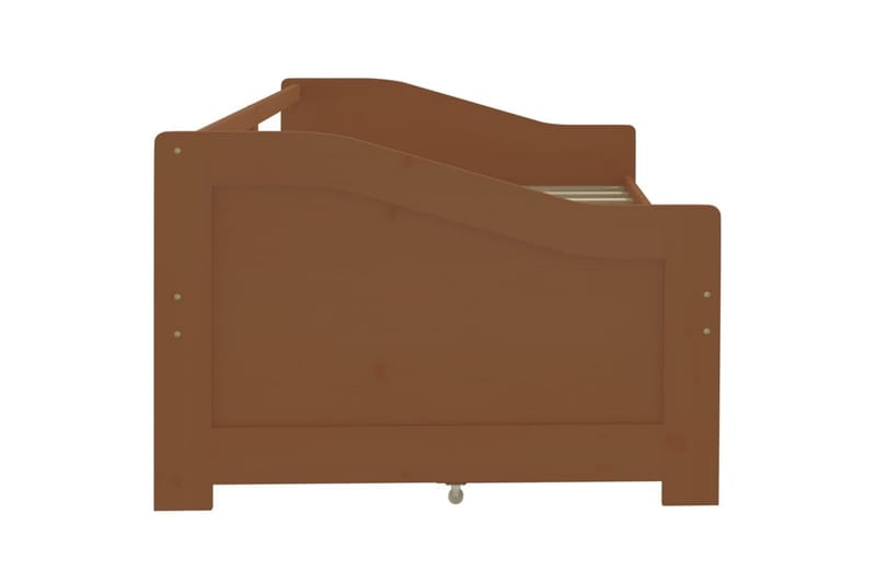 3-personers daybed skuffer 90x200cm massivt fyrretræ gyldenb - Brun - Møbler - Sofaer - Daybed