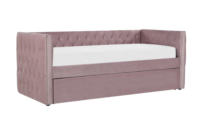 Alisin Daybed 90x200 cm - Lyserød/Velour - Daybed