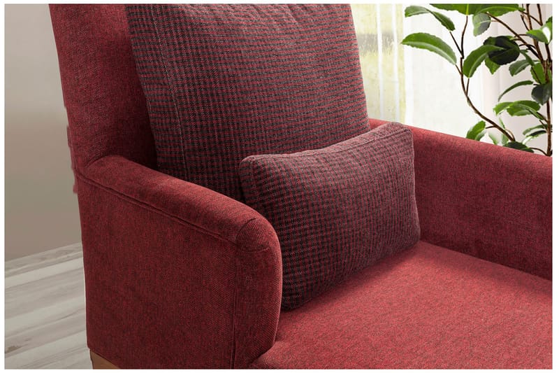 Biforco Daybed med Ryg - Rød/Natur - Møbler - Sofaer - Daybed