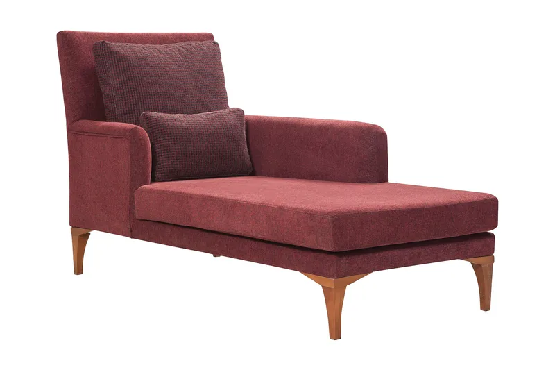 Biforco Daybed med Ryg, Rød/Natur