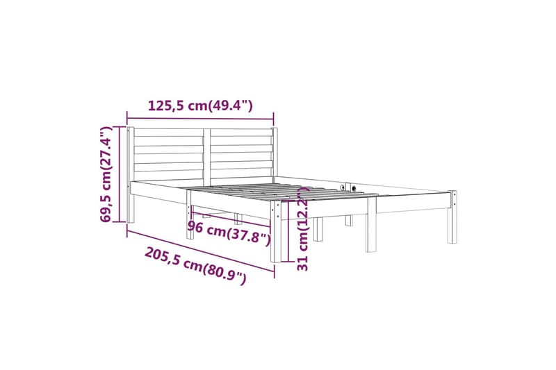 daybed 120x200 cm massivt fyrretræ hvid - Hvid - Møbler - Sofaer - Daybed
