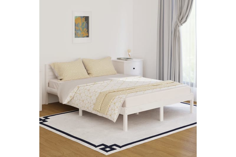 daybed 140x200 cm massivt fyrretræ hvid - Hvid - Møbler - Sofaer - Daybed