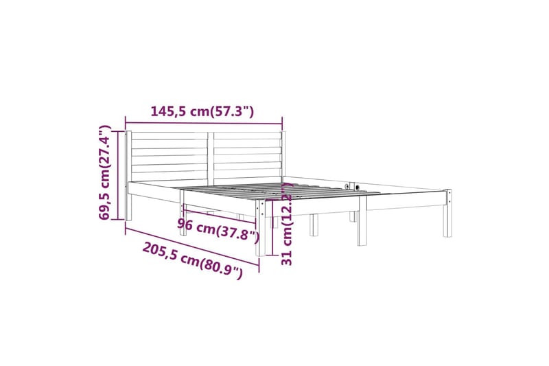 daybed 140x200 cm massivt fyrretræ hvid - Hvid - Møbler - Sofaer - Daybed