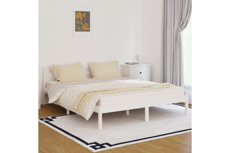 daybed 160x200 cm massivt fyrretræ hvid - Hvid - Møbler - Sofaer - Daybed