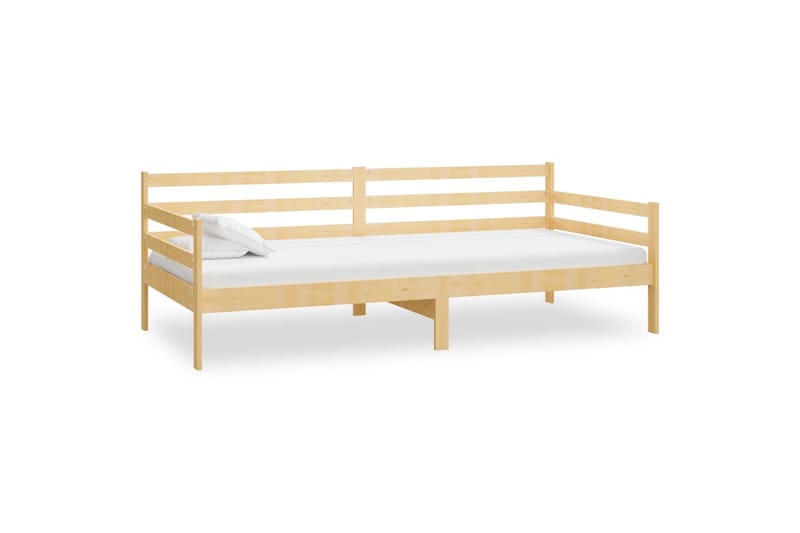 daybed 90x200 cm massivt fyrretræ - Brun - Daybed