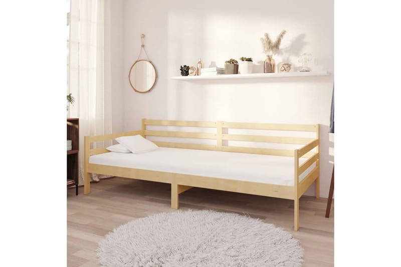 daybed 90x200 cm massivt fyrretræ - Brun - Møbler - Sofaer - Daybed