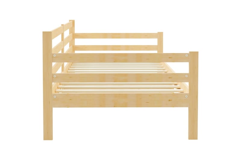 daybed 90x200 cm massivt fyrretræ - Brun - Daybed