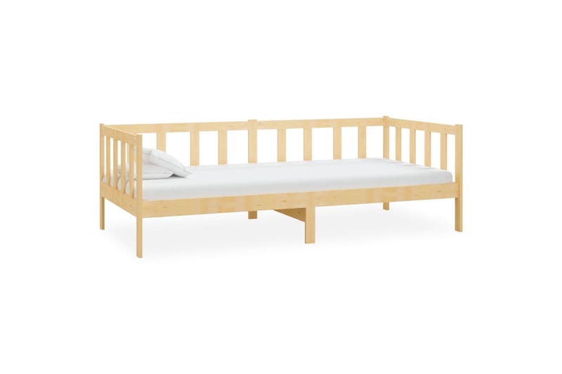 daybed 90x200 cm massivt fyrretræ - Brun - Daybed