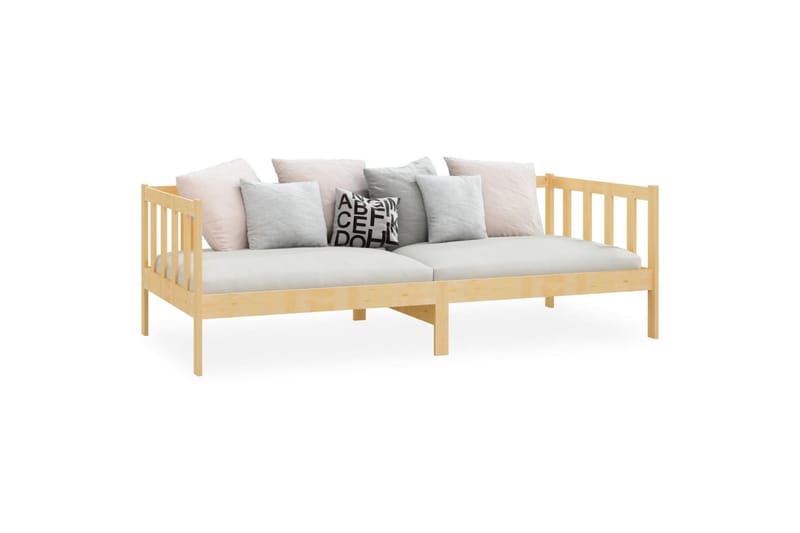 daybed 90x200 cm massivt fyrretræ - Brun - Daybed