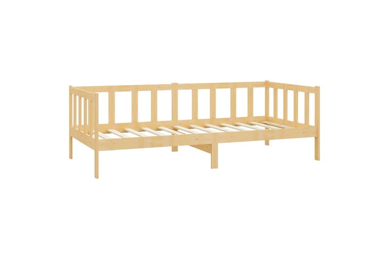 daybed 90x200 cm massivt fyrretræ - Brun - Daybed