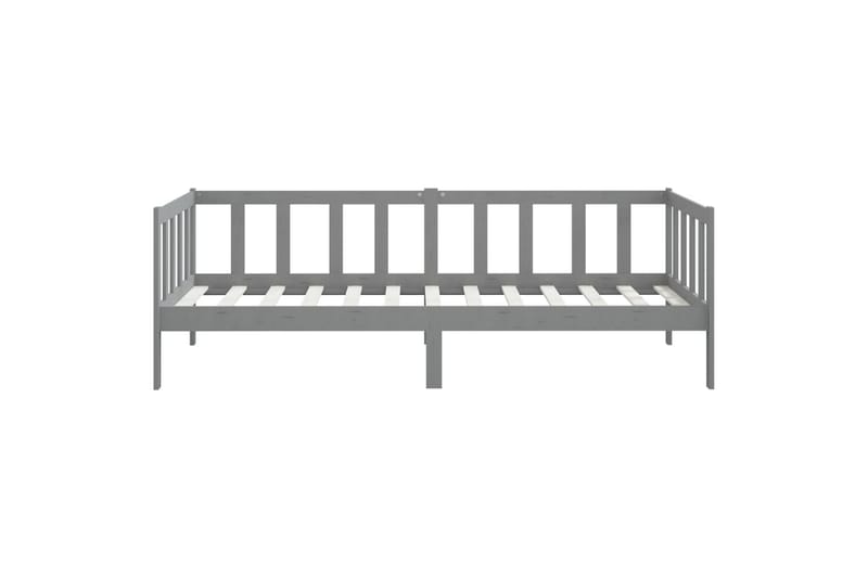 daybed 90x200 cm massivt fyrretræ grå - Grå - Daybed