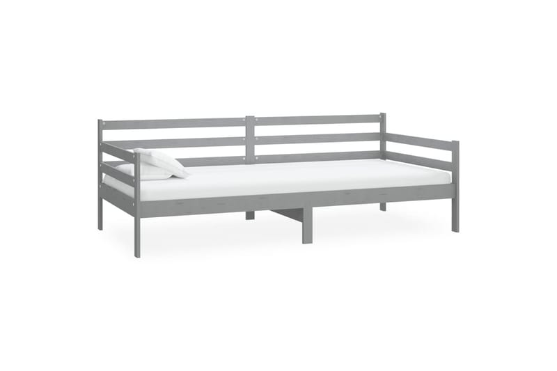 daybed 90x200 cm massivt fyrretræ grå - Grå - Møbler - Sofaer - Daybed