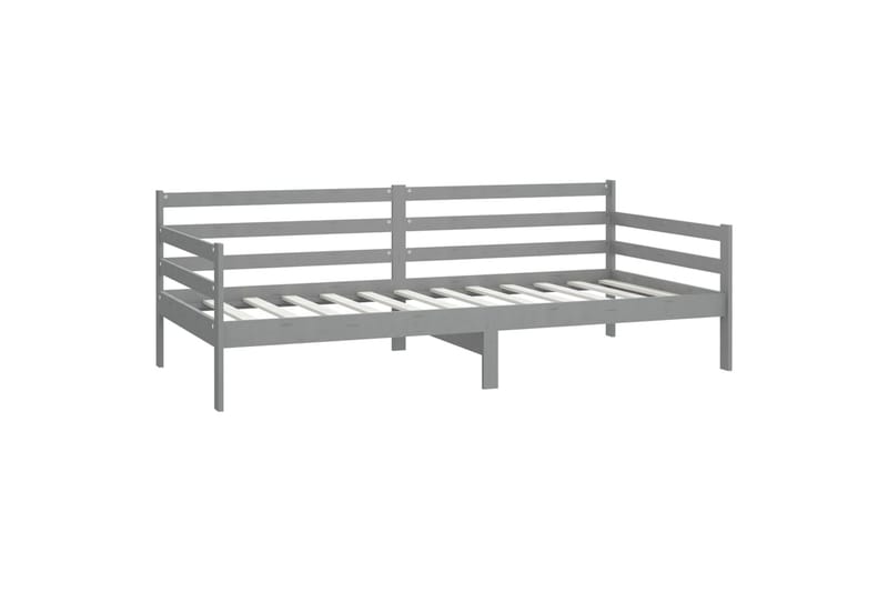 daybed 90x200 cm massivt fyrretræ grå - Grå - Daybed