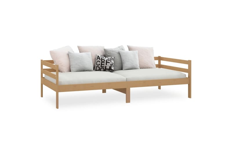 daybed 90x200 cm massivt fyrretræ gyldenbrun - Brun - Møbler - Sofaer - Daybed