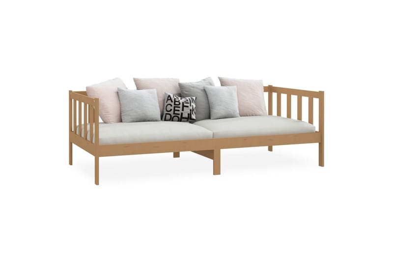 daybed 90x200 cm massivt fyrretræ gyldenbrun - Brun - Møbler - Sofaer - Daybed