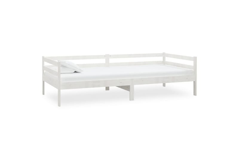 daybed 90x200 cm massivt fyrretræ hvid - Hvid - Daybed