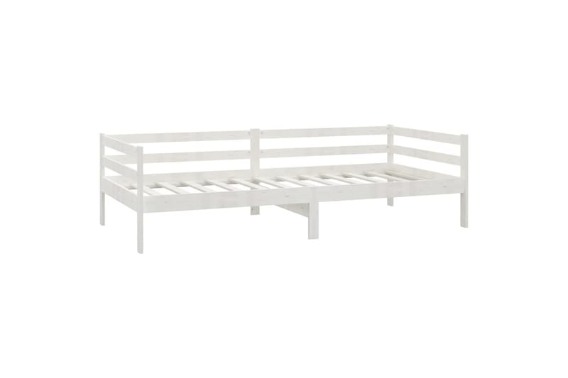 daybed 90x200 cm massivt fyrretræ hvid - Hvid - Daybed