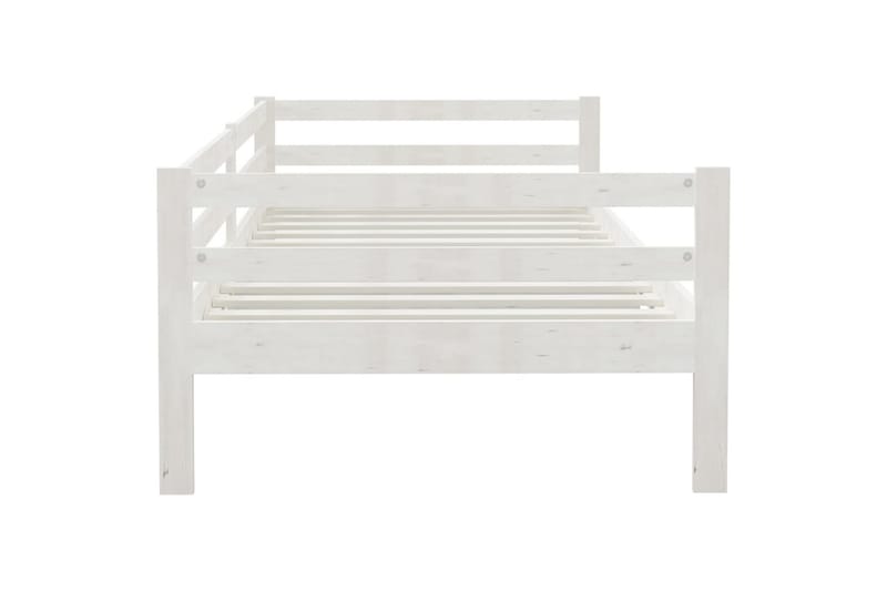 daybed 90x200 cm massivt fyrretræ hvid - Hvid - Daybed