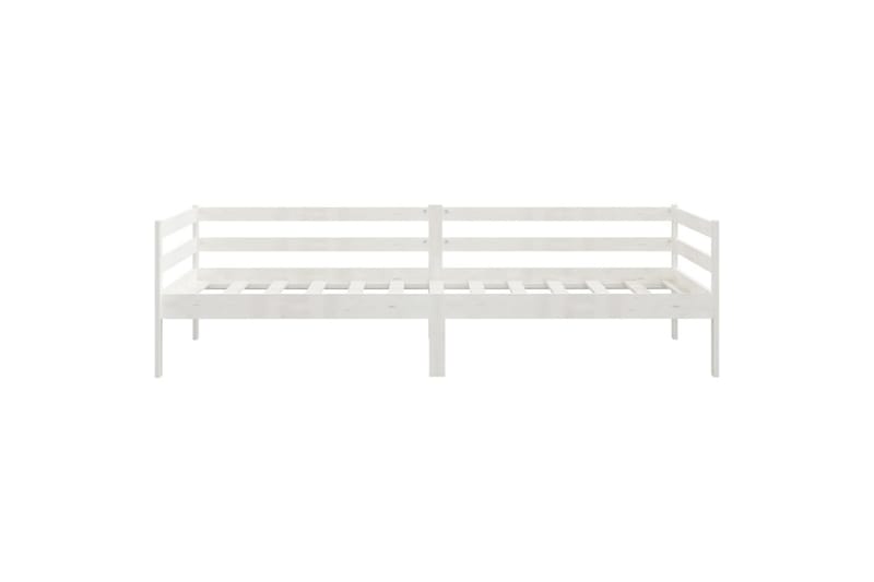 daybed 90x200 cm massivt fyrretræ hvid - Hvid - Daybed