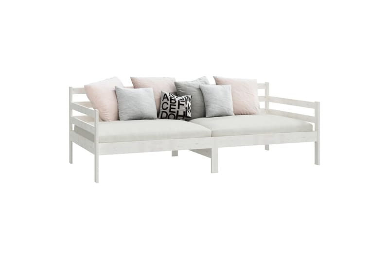 daybed 90x200 cm massivt fyrretræ hvid - Hvid - Møbler - Sofaer - Daybed
