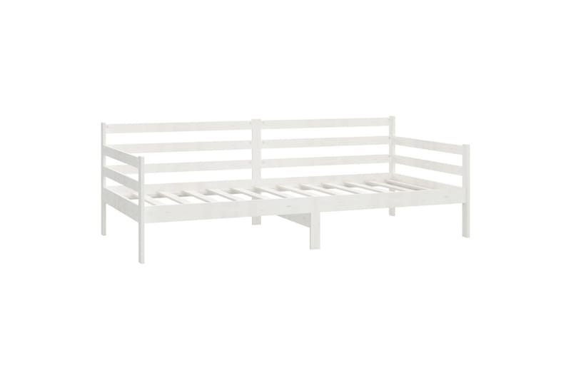 daybed 90x200 cm massivt fyrretræ hvid - Hvid - Daybed