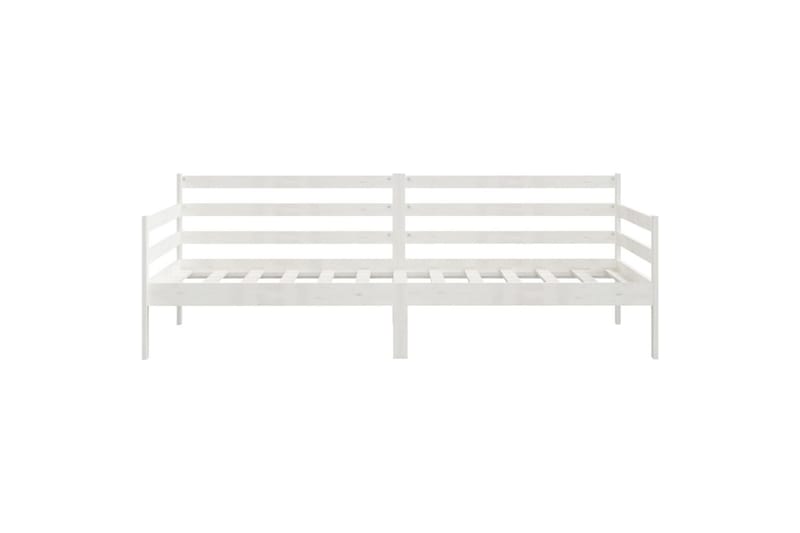 daybed 90x200 cm massivt fyrretræ hvid - Hvid - Daybed