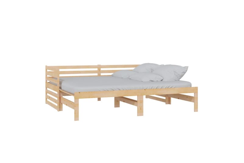 daybed med udtræk 2x(90x200 cm) massivt fyrretræ - Brun - Møbler - Sofaer - Daybed