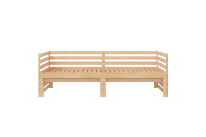 daybed med udtræk 2x(90x200 cm) massivt fyrretræ - Brun - Møbler - Sofaer - Daybed