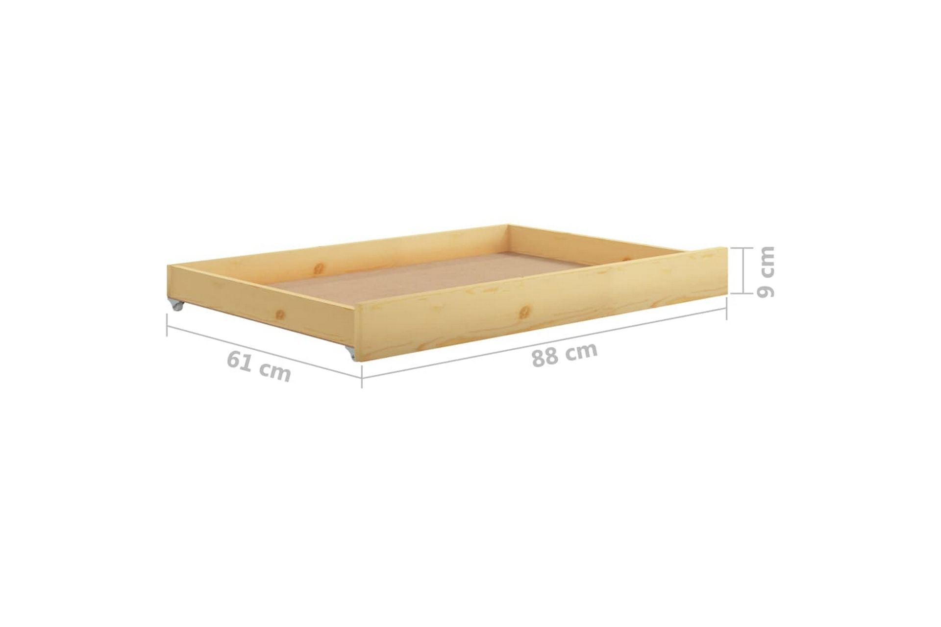 daybed med udtræk 2x(90x200) cm massivt fyrretræ - Brun - Møbler - Sofaer - Daybed
